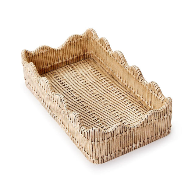 Scalloped Edge Napkin/Utensil Holder