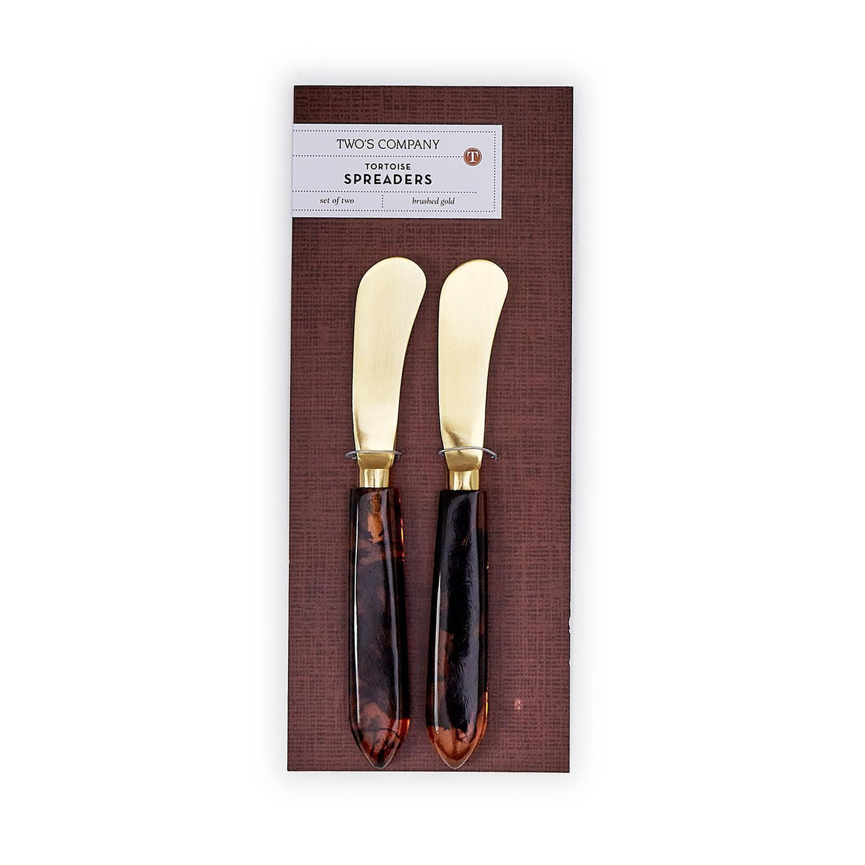 Tortoise Swirl Set of 2 Spreader