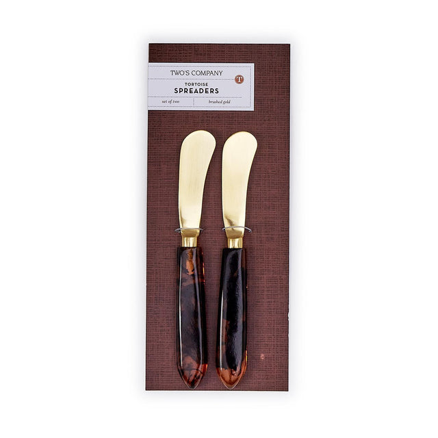 Tortoise Swirl Set of 2 Spreader