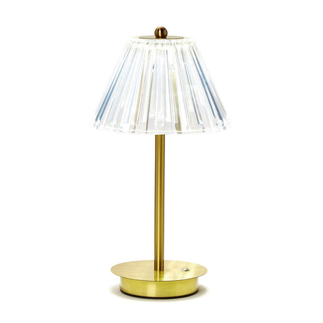 Two's Company | LED Portable Cordless Table Lamp with Acrylic Shade in Gift Box