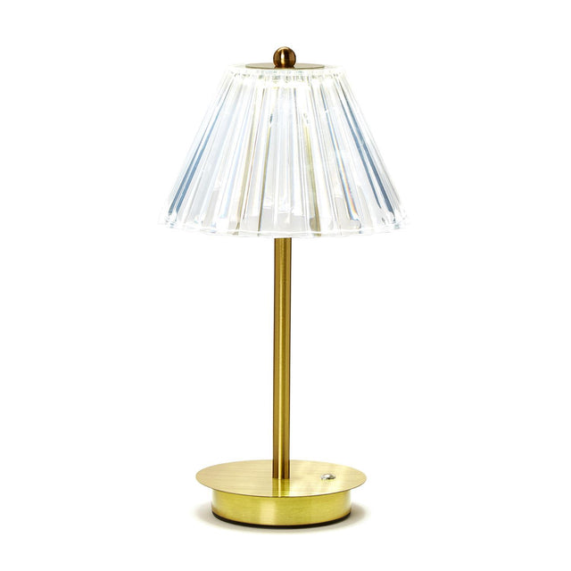 Two's Company | LED Portable Cordless Table Lamp with Acrylic Shade in Gift Box