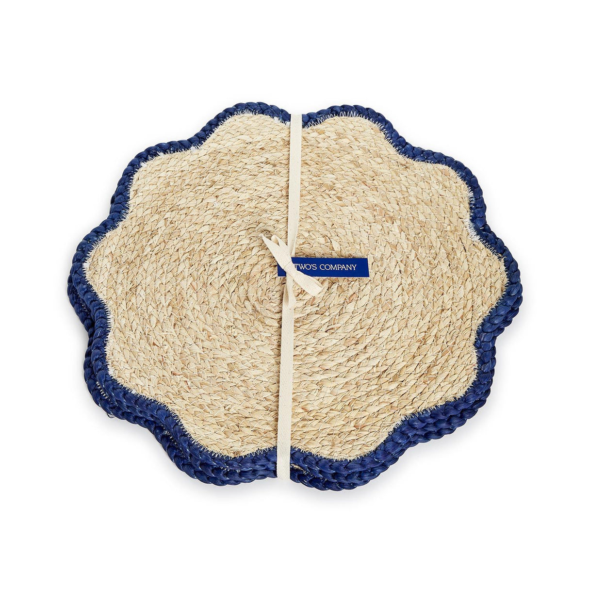 Two's Company | Handwoven Scalloped Edge Placemats