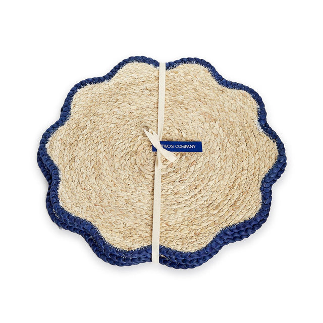 Two's Company | Handwoven Scalloped Edge Placemats