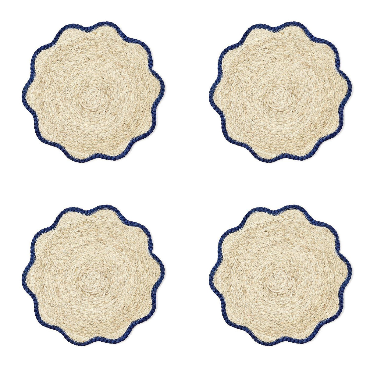 Two's Company | Handwoven Scalloped Edge Placemats