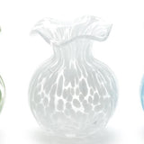 Two's Company | Ruffled Edge Spotted Vase