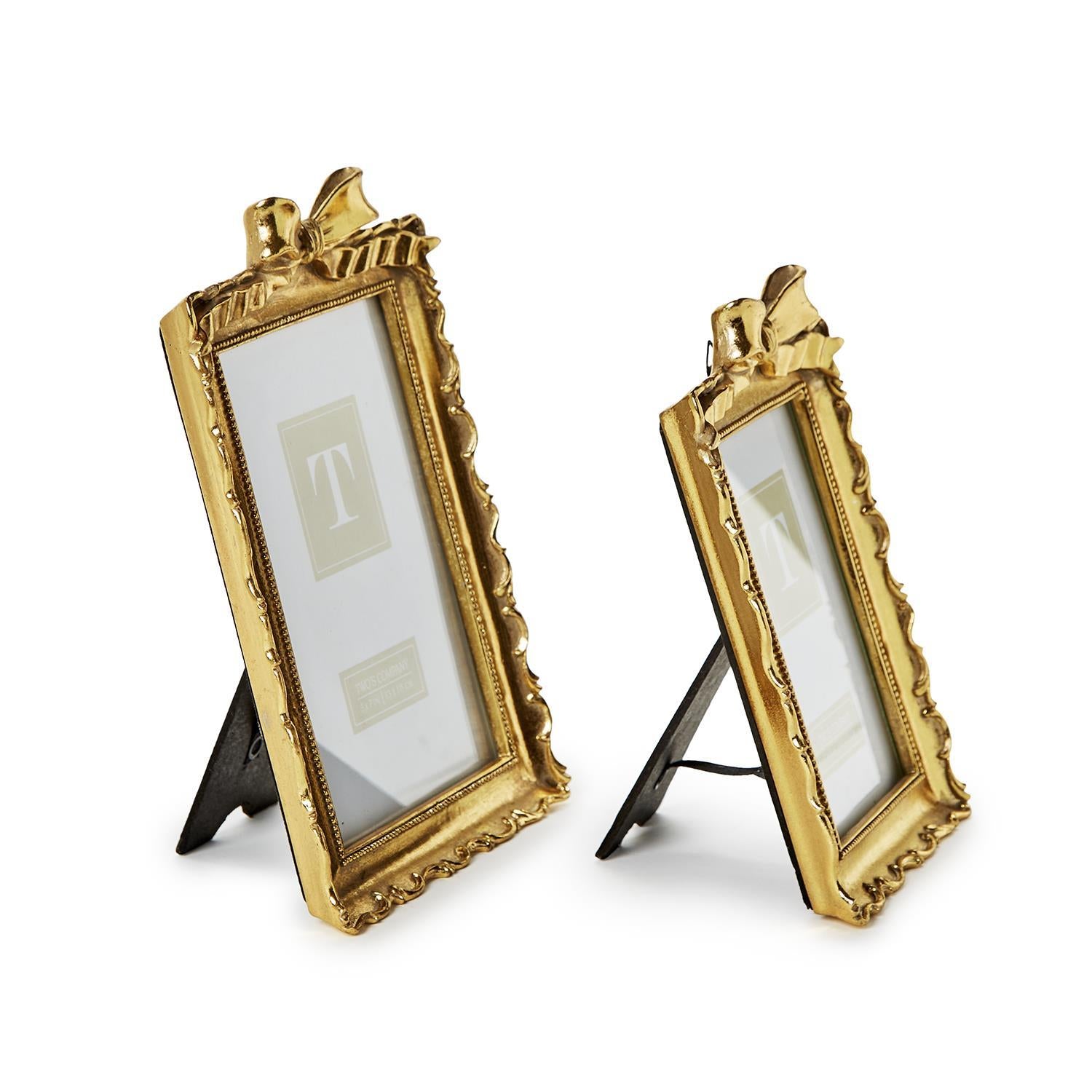 Two's Company | Gold Frames with Accent Bow