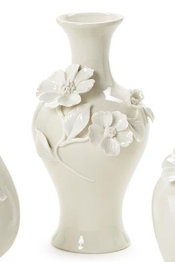 Two's Company | Mini Vases with 3-D Sculpted Flowers