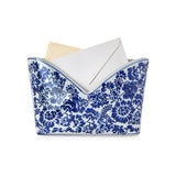 Two's Company | Chinoiserie Hand-Painted Blue and White Floral Letter Holder