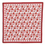 Botanica Set of 4 Block Print Design Cloth Napkins