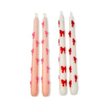 Bow Taper Candles in Gift Box- Set of 2