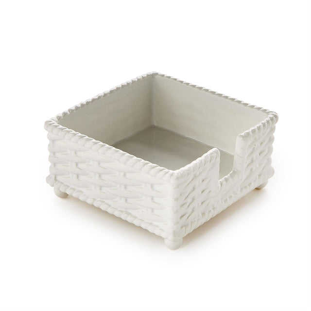 Two's Company | Basketweave Cocktail Napkin Holder