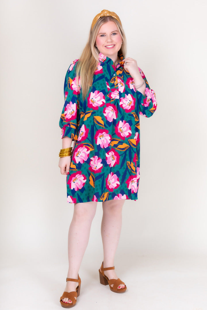 Michelle McDowell Karis Gold Rush Green Dress