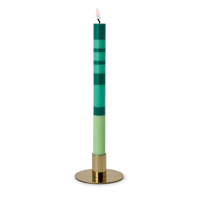 Two's Company | Gold Metal Taper Candleholder