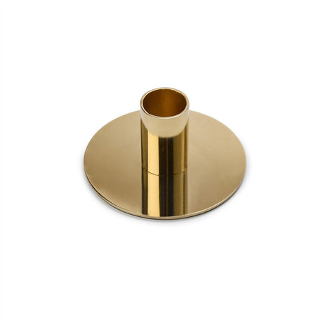 Two's Company | Gold Metal Taper Candleholder