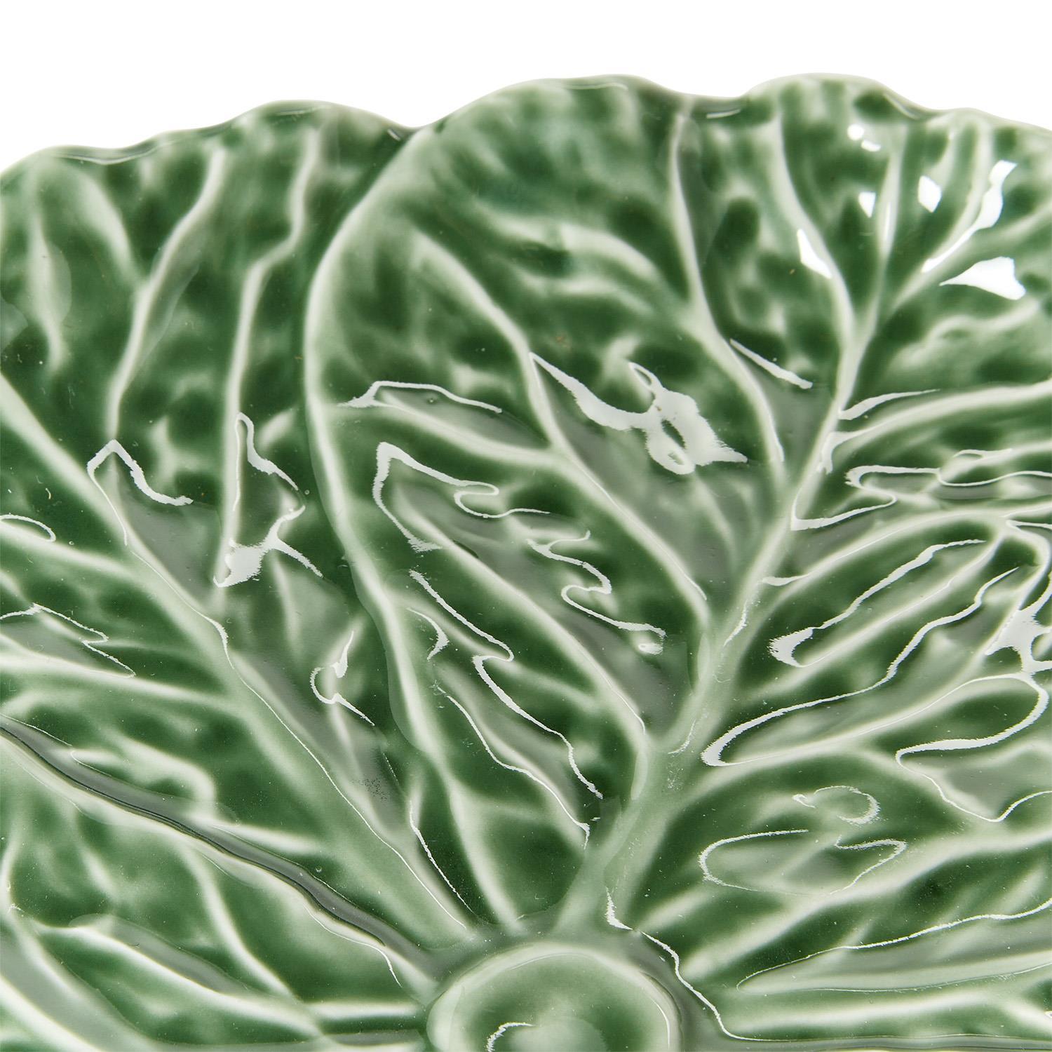 Two's Company | Cruciferous Leaf Textured Plate