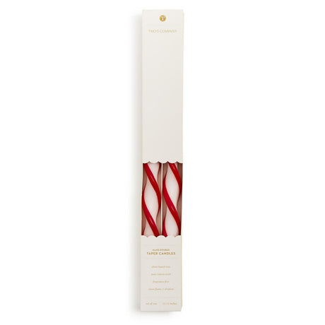 Two's Company | Twist and Glow Set of 2 Red Ribbon Candles