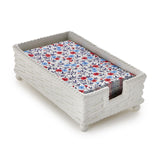 Two's Company | Basketweave Guest Towel /  Napkin Holder