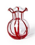 Two's Company | Ruffled Red, White and Blue Vase