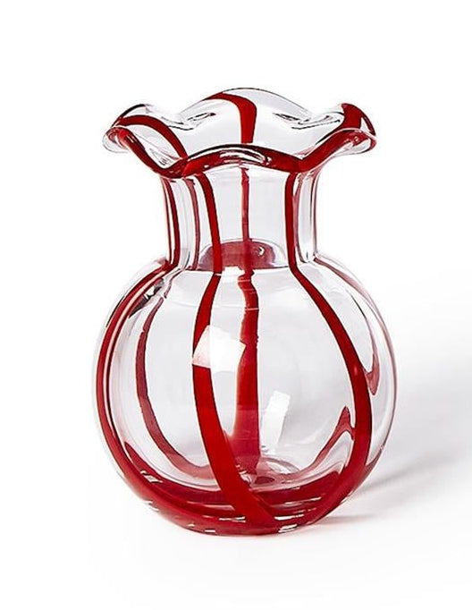 Two's Company | Ruffled Red, White and Blue Vase