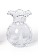 Two's Company | Ruffled Red, White and Blue Vase