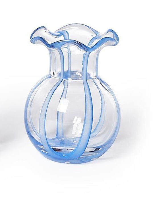 Two's Company | Ruffled Red, White and Blue Vase