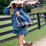 Case-Mate | Navy Bandana Bow Jelly Tote Bag