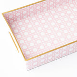 8 Oak Lane | Pink Cane Vanity Tray