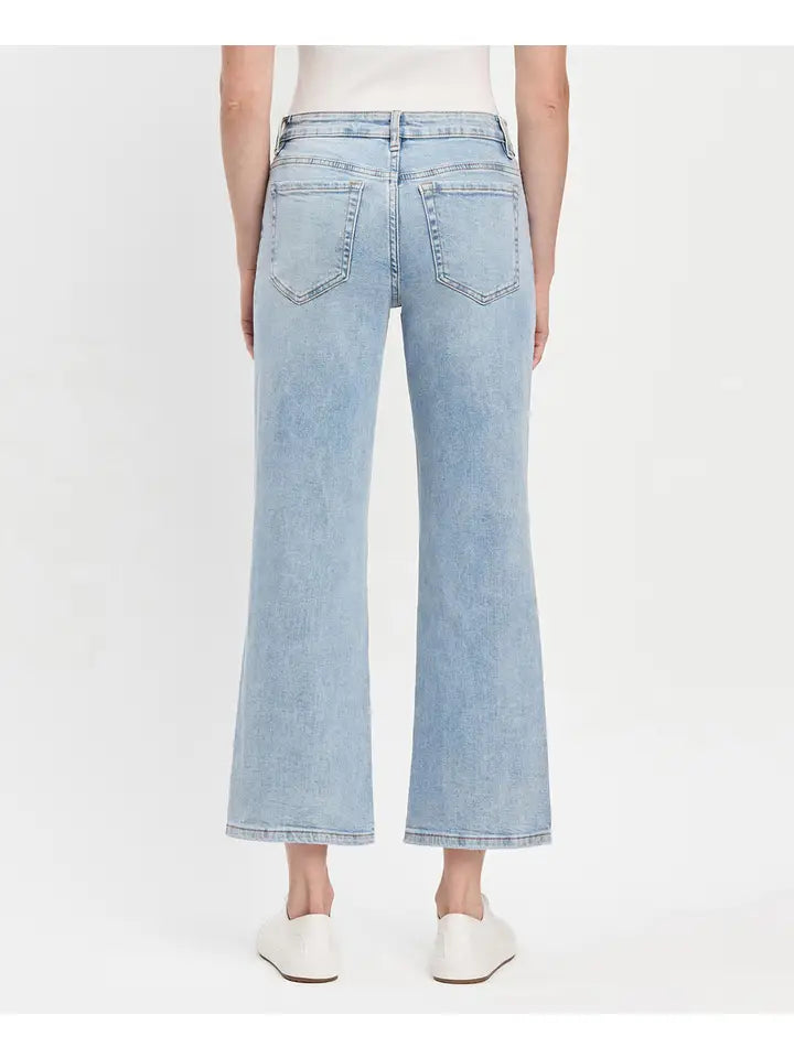 Vervet | Mid Rise Light Wash Dad Jeans