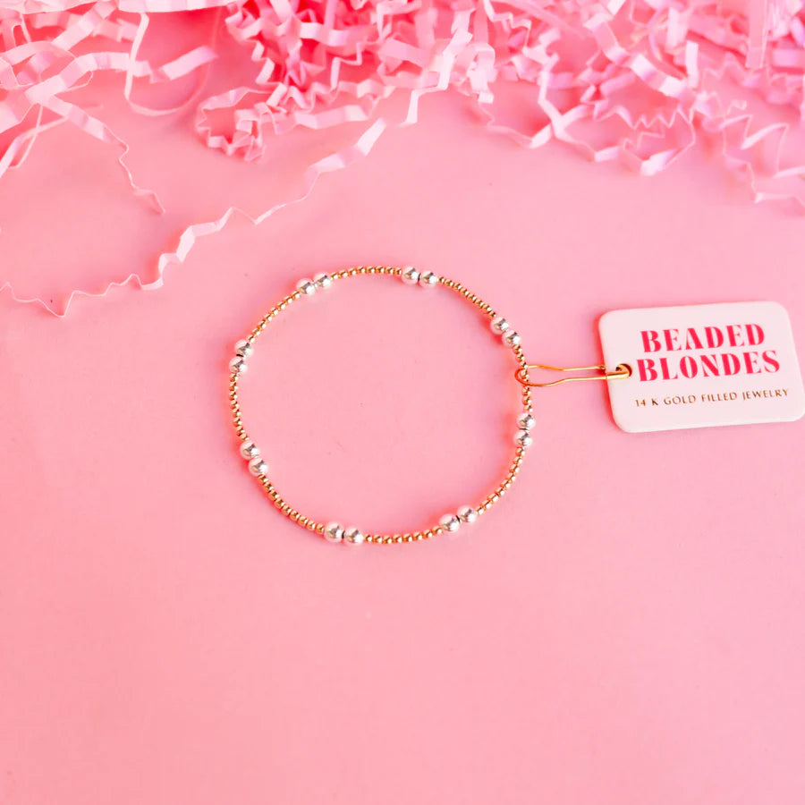 Beaded Blondes | Leah Bracelet in Mixed Metals