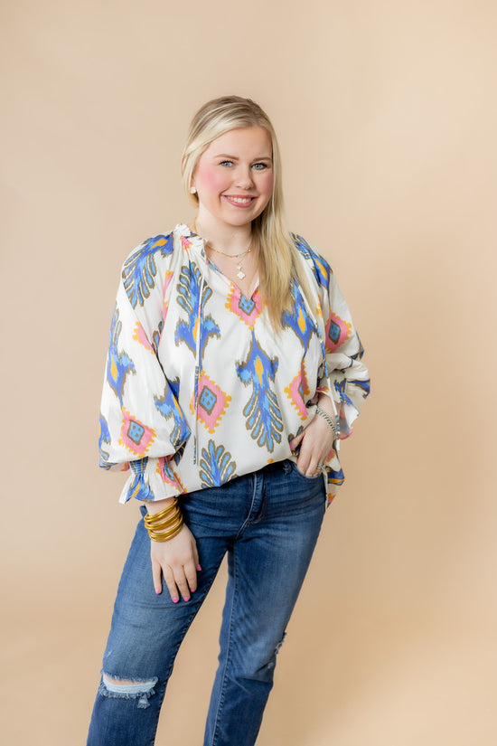 Load image into Gallery viewer, The Ella Smocked Cuff Top
