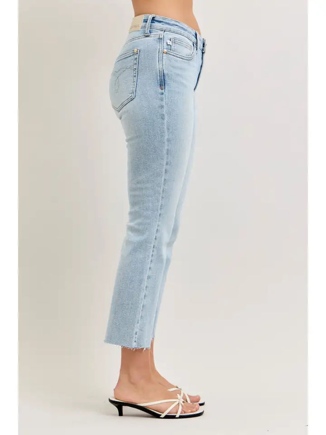 Judy Blue | Mr. Kick Flare With Raw Hem