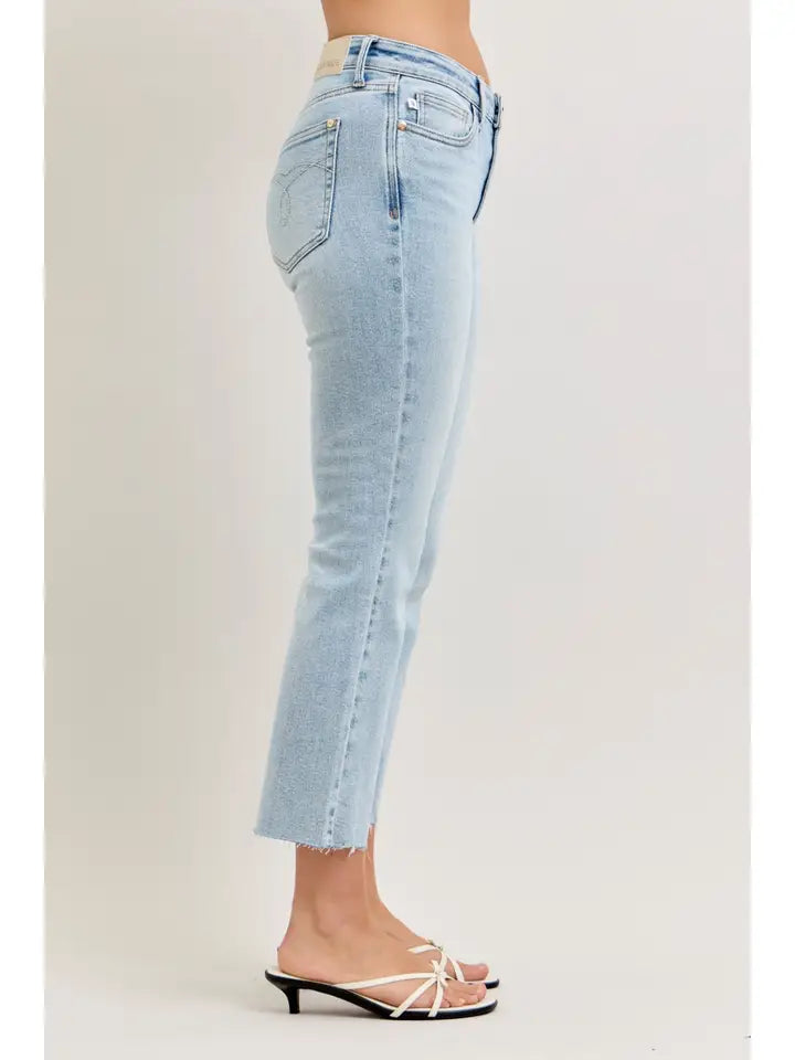 Judy Blue | Mr. Kick Flare With Raw Hem