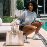 Case-Mate | Latte Gingham Bow Jelly Tote Bag