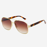 Freyrs | Carter Unisex Aviator Sunglasses  - Brown