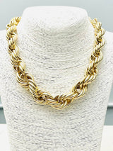 Two Forty Two | CHIC | Graduated Twist Rope Necklace - Gold