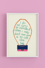 Intuitive Creations 8x10 Poster Prints | Cute Little Bag