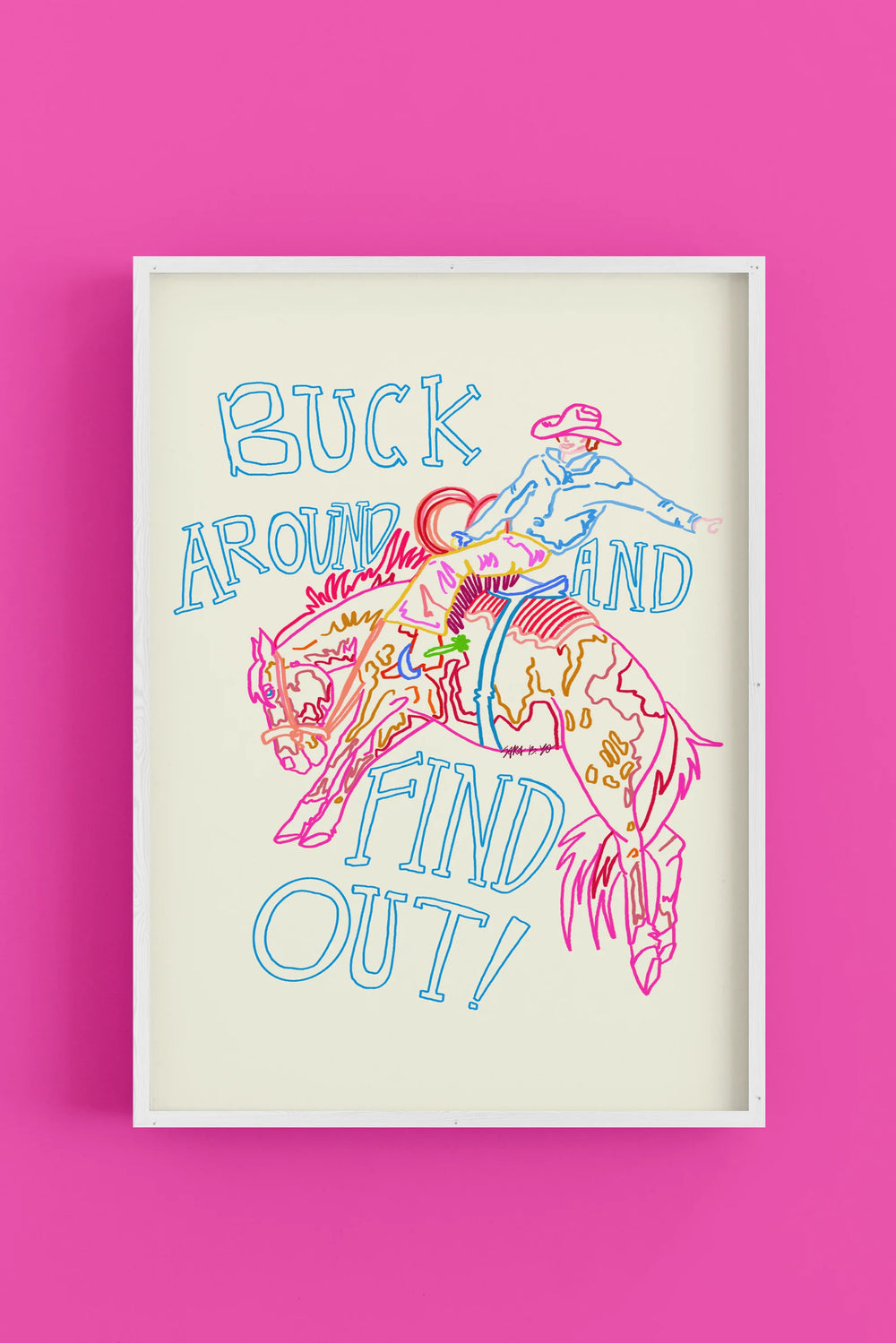 Intuitive Creations 8x10 Poster Prints | Buck Around