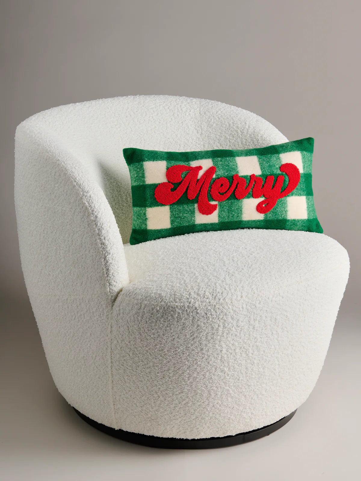 Shiraleah | "Merry" Plaid Pillow - Green