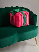 Shiraleah | Stripe Gift Box Large Pillow - Red