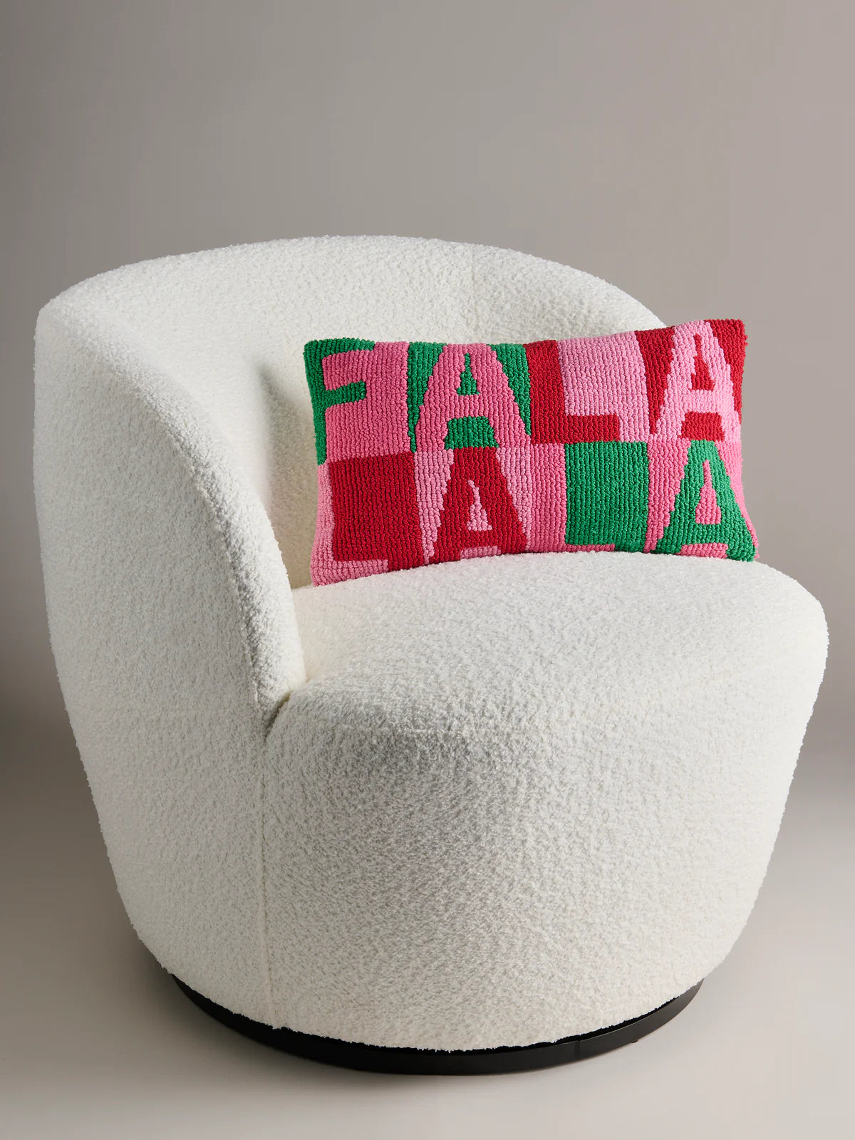 Shiraleah | "Fa La La" Tufted Pillow - Multi