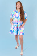 Mary Square | Palmer Dress | Picnic Party Blue
