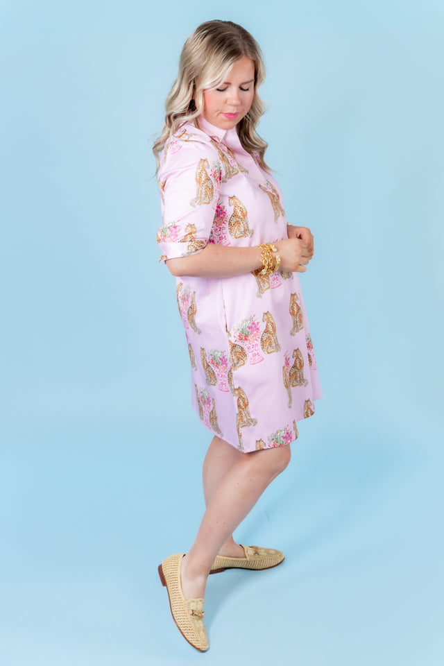 Dizzy LIzzie | Chatham Pink Cheetah Dress