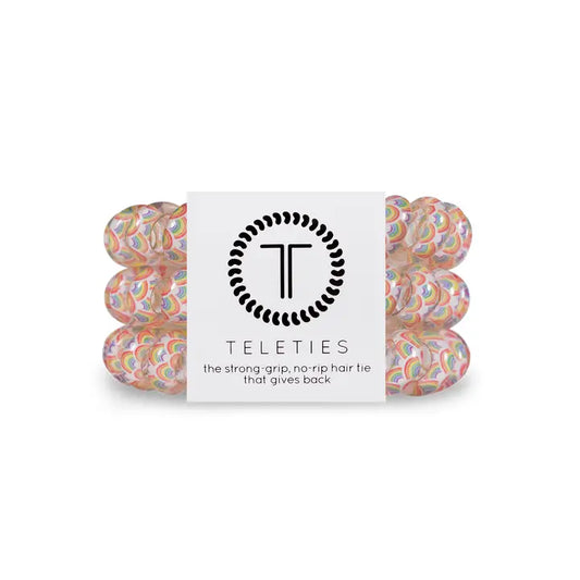 Teleties | Rainbow Daze - Large Spiral Hair Tie