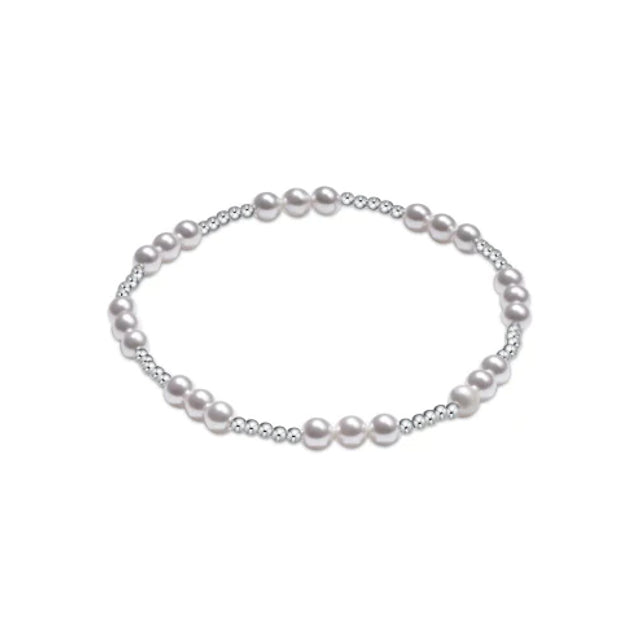 Enewton | Classic Joy Pattern Sterling 4mm Bead Bracelet - Pearl