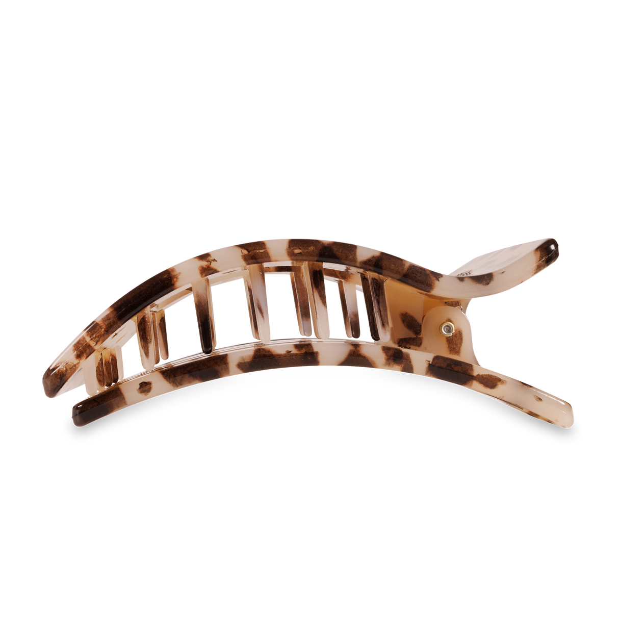 Teleties |  Flat Rectangle Hair Clip | Large | Blonde Tortoise