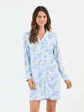 Mary Square | Charlotte Nightshirt- Daisy Chain Blue
