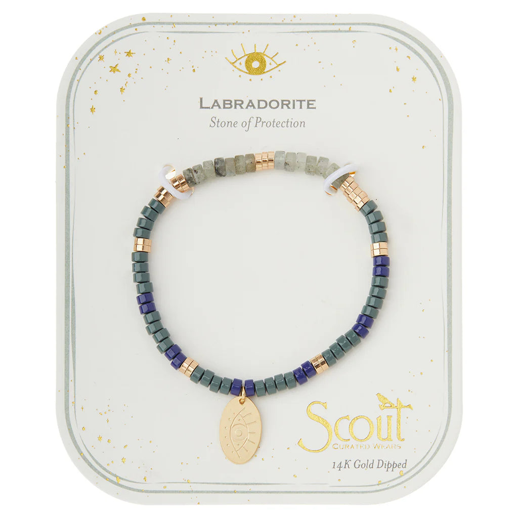 Scout | Intention Charm Bracelet - Labradorite/Gold