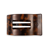 Teleties |  Flat Rectangle Hair Clip | Medium | Tortoise