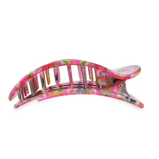 Teleties | Fuchsia Dream Large Round Hair Clip