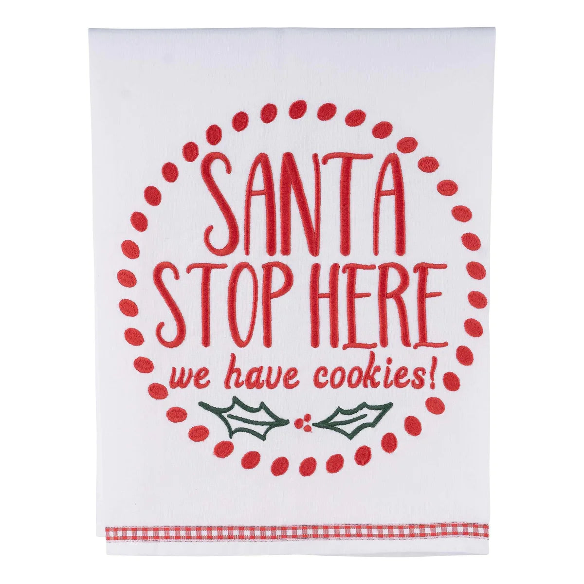 Glory Haus Santa Stop Here Tea Towel